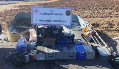 Ağ ile avlanma yasağına uymayan 2 şahıs suçüstü yakalandı