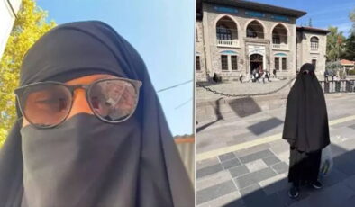 Ankara’da çarşafla gezen erkek, adli kontrolle serbest bırakıldı