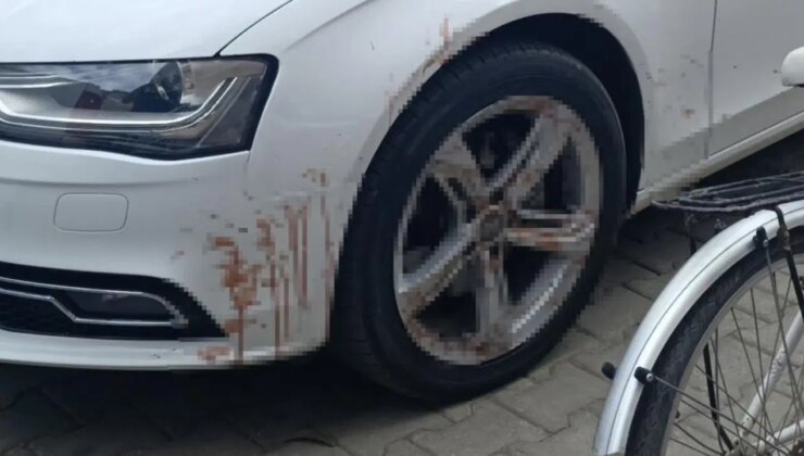 ‘Araçta kan var’ ihbar polisi alarma geçirdi, otomobil için kesilen adağın kanı çıktı!