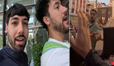 Beyoğlu’nda hareketli anlar: İspanyol Youtuber’i takip edip darbettiler!