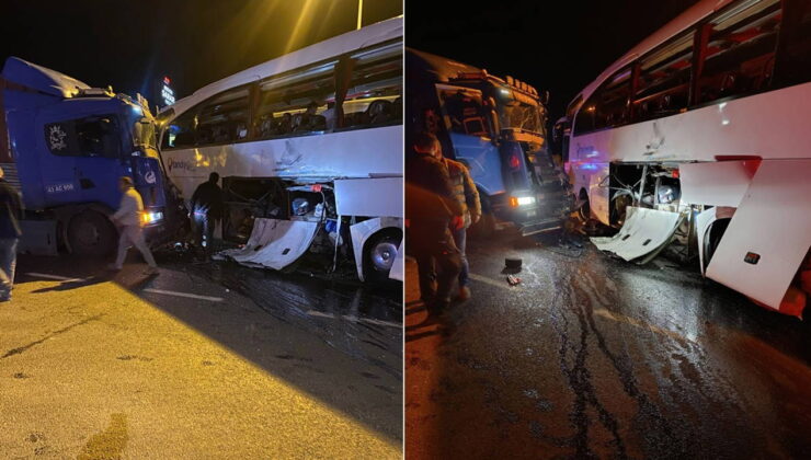 Bilecik’te feci kaza… Tur otobüsü ile TIR çarpıştı: Çok sayıda kişi yaralandı!