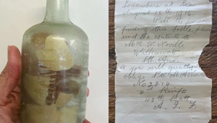Birinci Dünya Savaşı askerlerinin şişedeki mektubu 109 yıl sonra ortaya çıktı