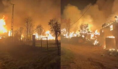 Çankırı’da korkutan yangın: 6 ev kullanılamaz hale geldi