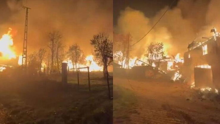 Çankırı’da korkutan yangın: 6 ev kullanılamaz hale geldi