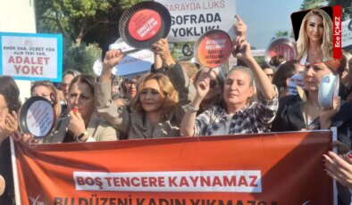 CHP İzmir kadın kollarından boş tencere eylemi: ‘Bu yoksulluk bir kader değil, AKP düzeninin sonucudur!’