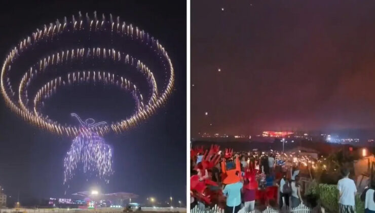 Çin’de havai fişek gösterisinde İHA’lar kontrolden çıktı