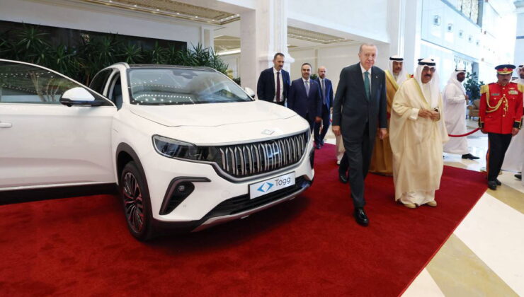 Cumhurbaşkanı Erdoğan, Kuveyt Emiri es Sabah’a Togg hediye etti!