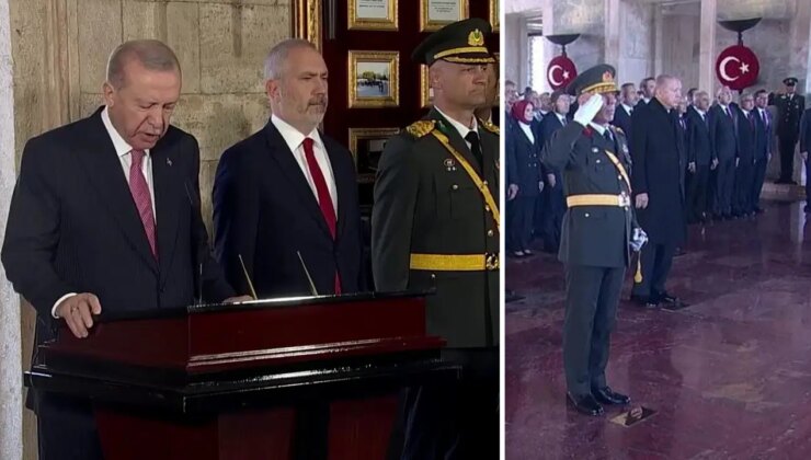 Devlet erkanı 29 Ekim’de Anıtkabir’deydi… Erdoğan ‘özel deftere’ yazdı: ‘Şahsımıza saldırılar artıyor’
