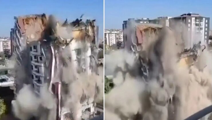 Diyarbakır’da 11 katlı bina yıkım sırasında çöktü