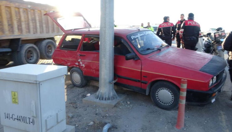 ‘Dur’ ihtarına uymadı, kaçarken kaza yaptı!