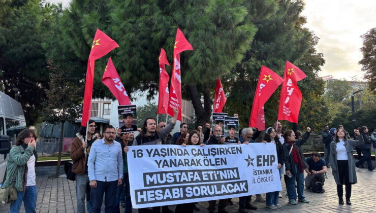 EHP’den 16 yaşındaki çocuk işçi Mustafa Eti için eylem: “Fabrikada değil, okulda olması gerekirdi”