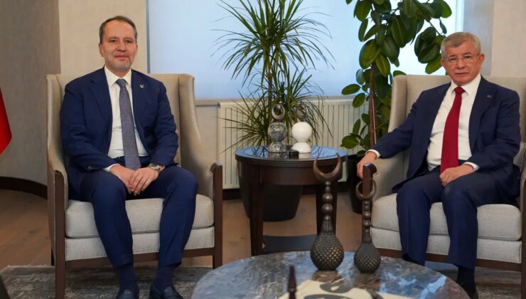 Erbakan’dan Davutoğlu’na ziyaret… Davutoğlu: Yeniden Refah Partisi’yle birlikte çalışma konusunda güçlü bir irademiz var