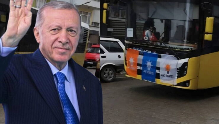 Erdoğan’ın programı için otobüslere AKP bayrağı asıldı: AKP’li Trabzon Büyükşehir Belediyesi soruşturma başlattı