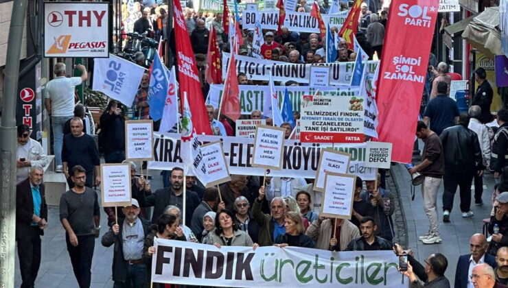 Fındık üreticilerinden Fatsa’da yürüyüş!