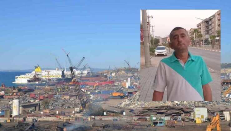 Gemi söküm bölgesinde feci kaza: 45 yaşındaki işçi hayatını kaybetti