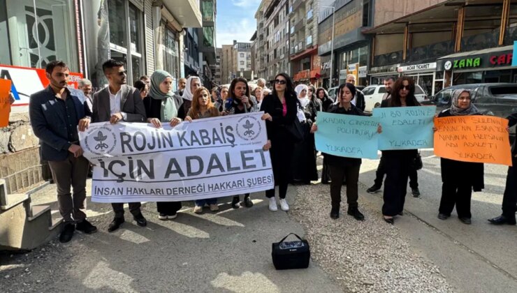 Hakkari’de Rojin Kabaiş için basın açıklaması