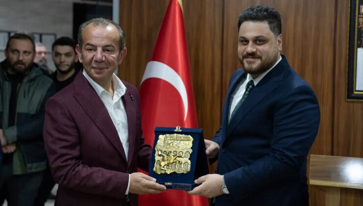 Hüseyin Baş, Tanju Özcan’ı ziyaret etti: ‘Gerçek vergi rekortmenleri vatandaşlardır’