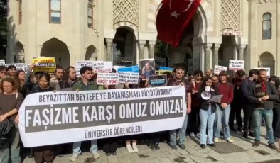 İstanbul Üniversitesi öğrencilerinden, Hacettepe’deki ‘döner bıçaklı’ saldırıya protesto!