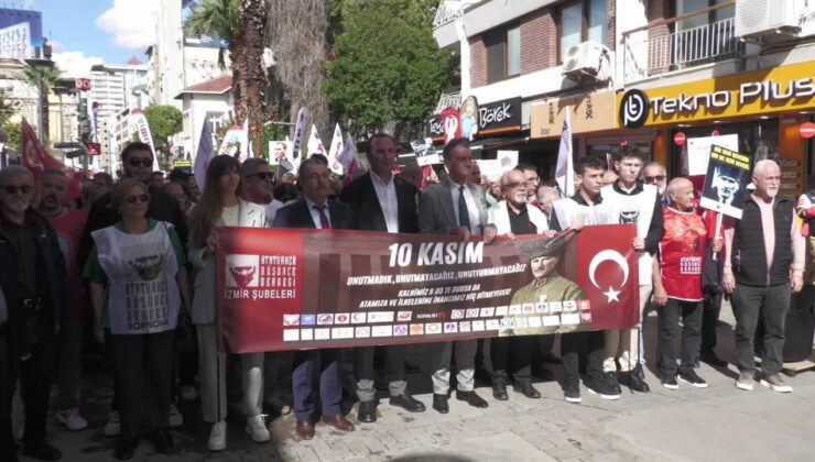 İzmir’de 10 Kasım’ın ara tatile denk getirilmesi protesto edildi