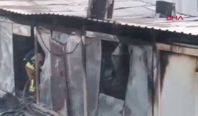 Kahramanmaraş’ta konteyner okulda yangın çıktı!