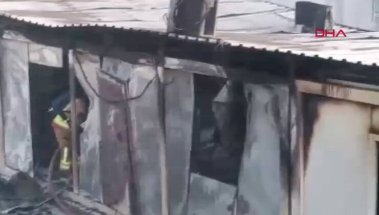 Kahramanmaraş’ta konteyner okulda yangın çıktı!