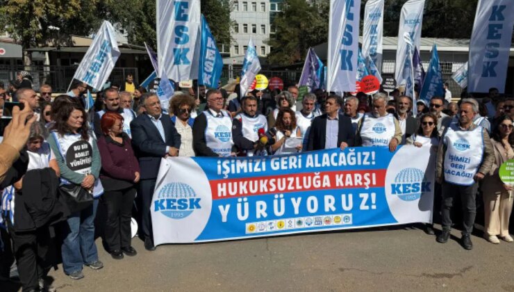 KESK ihraç edilen üyeleri için yürüşe başladı