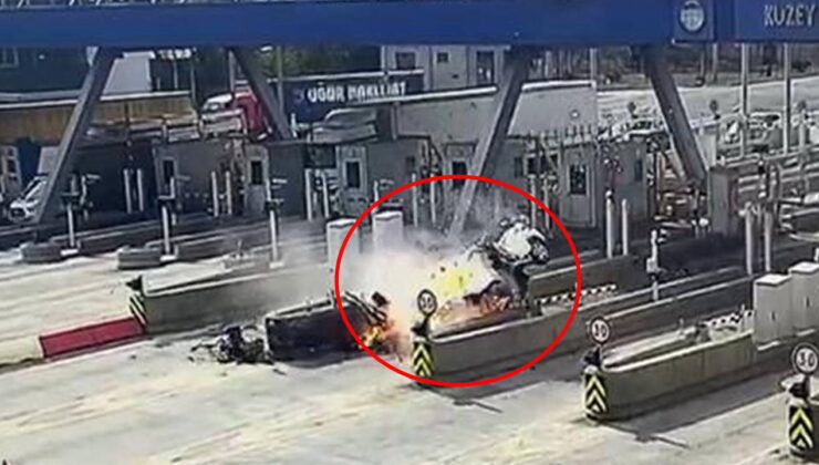 Kuzey Marmara Otoyolu’nda feci kaza: Gişelere hızla çarpan otomobildeki sürücü yaşamını yitirdi