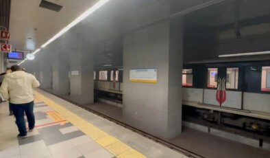 Mahmutbey metro istasyonundaki yangın paniğe neden oldu: Yolcular tahliye edildi!