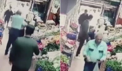 Markete köpeğiyle giren kadına yumrukla saldırdı: Kulak zarı patladı!