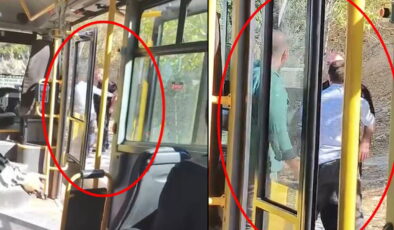 Minibüs şoförü ile yolcunun ‘durak’ kavgası