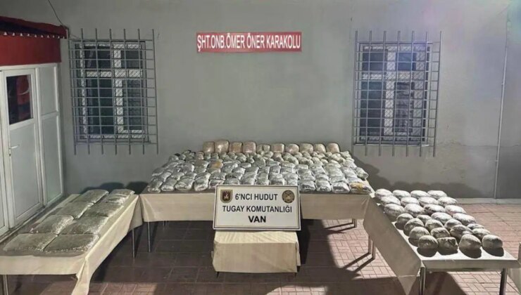 MSB duyurdu: Van hudut hattında 117,8 kilo uyuşturucu yakalandı!