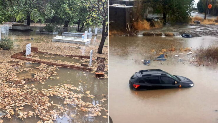 Muğla’yı sağanak vurdu: Araçlar mahsur kaldı, tekneler kıyıya vurdu!