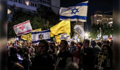 Netanyahu’nun evinin önünde rehine protestosu