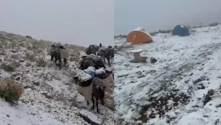 Niğde’de yoğun kar yağışı: 4 dağcı mahsur kaldı!