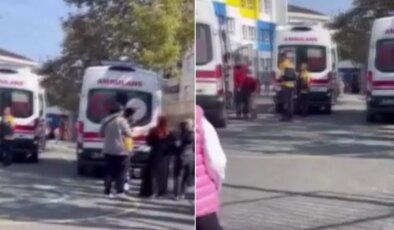 Okul kapısı üstlerine düştü! 1’i ağır 4 çocuk yaralandı
