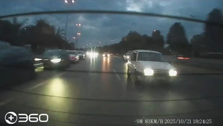 Pendik’te faciadan dönüldü: Makas atan otomobil, takla atarak metrelerce sürüklendi!