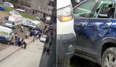 Şoför el frenini çekmeyi unuttu: Minibüs kayarak 6 araca çarptı