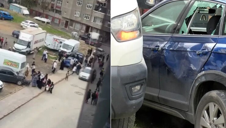 Şoför el frenini çekmeyi unuttu: Minibüs kayarak 6 araca çarptı