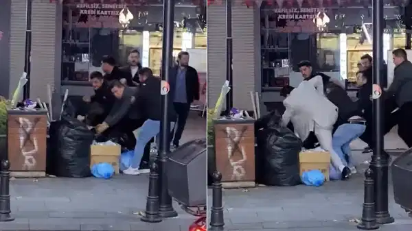 Sokak ortasında tekme tokat darbettiler!