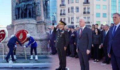 Taksim’de ‘İmamoğlu’suz bir tören daha: İstanbul’un Kurtuluşu’nun 102. yılı kutlandı