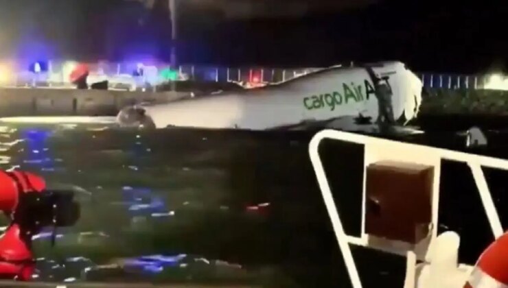 Türk firmasına ait uçak pistten çıkarak denize düştü: 2 ölü!