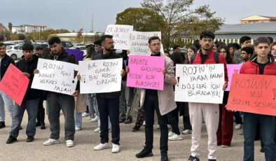 Van’da üniversite öğrencileri Rojin Kabaiş için yürüdü