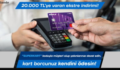 Yapı Kredi’den yeni kampanya: SUPERKART ile 20.000 TL’ye kadar artı bakiye fırsatı