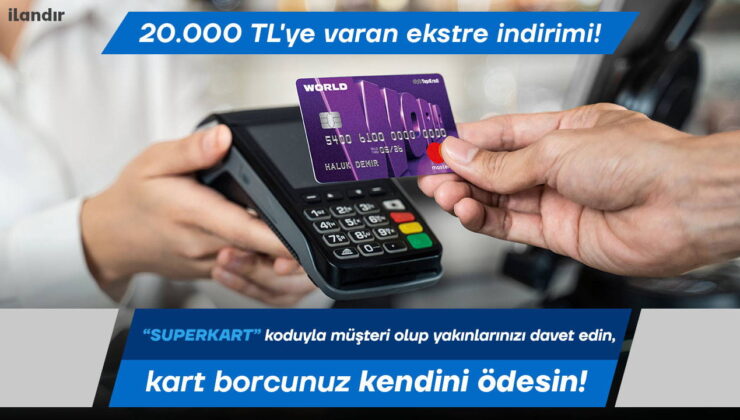 Yapı Kredi’den yeni kampanya: SUPERKART ile 20.000 TL’ye kadar artı bakiye fırsatı