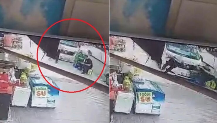 Yolcu minibüsü kaldırımdaki 2 kişiye çarptı