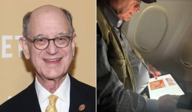 ABD’li siyasetçi uçakta uygunsuz içerik incelerken görüntülendi