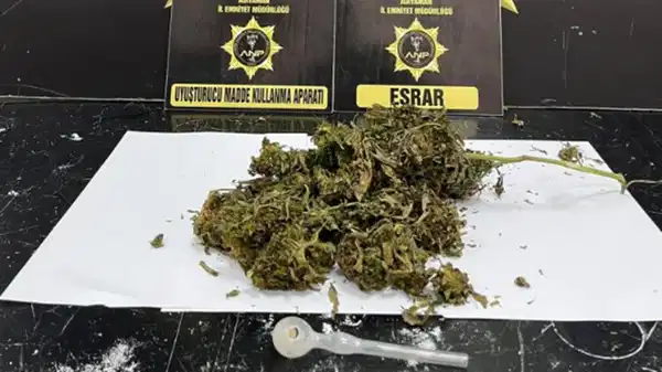 Adıyaman’da iş yerinin klimasından uyuşturucu çıktı