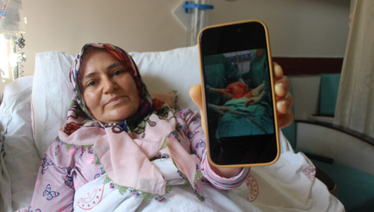 Amasya’da karnından 9 kiloya yakın kitle çıkartıldı