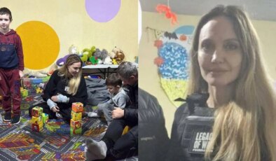 Angelina Jolie, kurşun geçirmez yelekle Ukrayna’ya gitti
