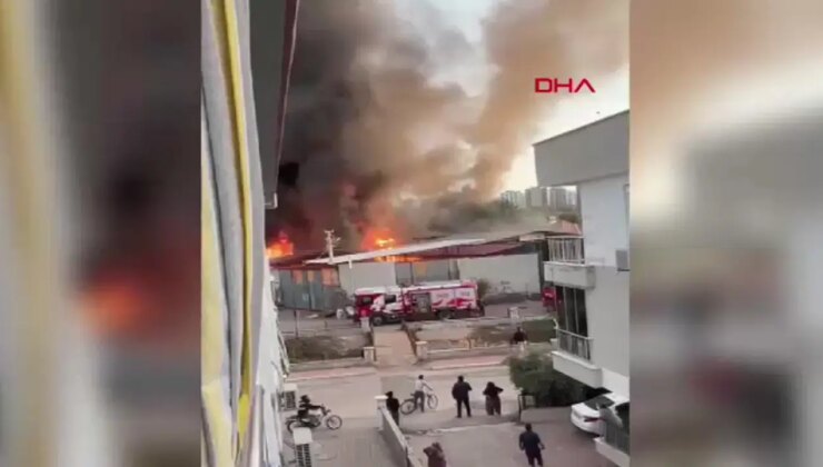 Antalya’da ahşap presleme ve işleme atölyesinde yangın: Makineler tamamen kül oldu!